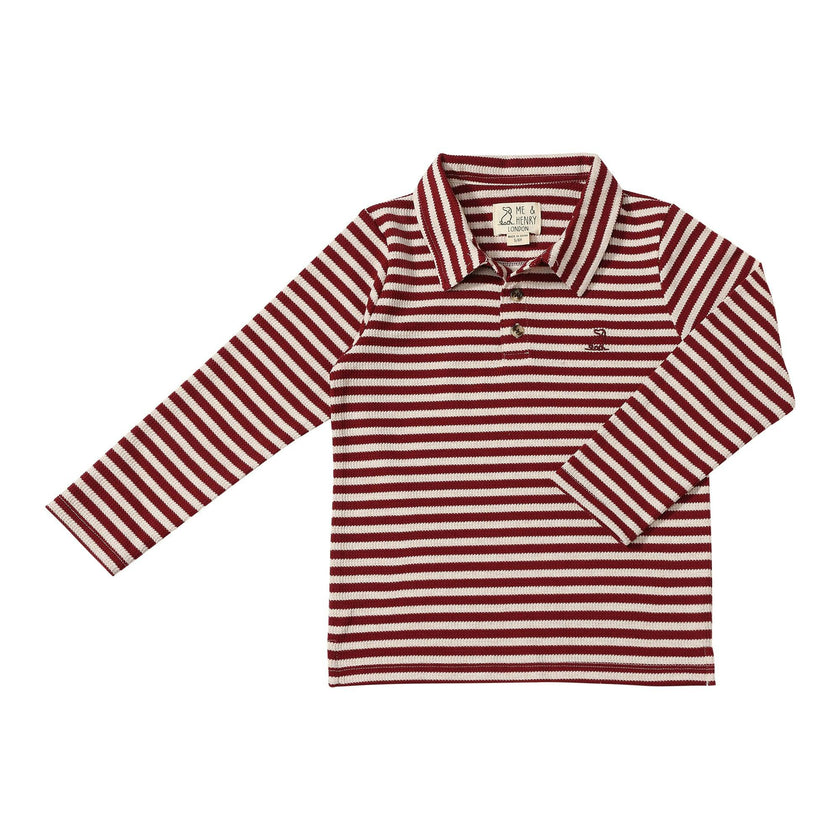 SPENCER Burgundy/Cream Spencer Polo