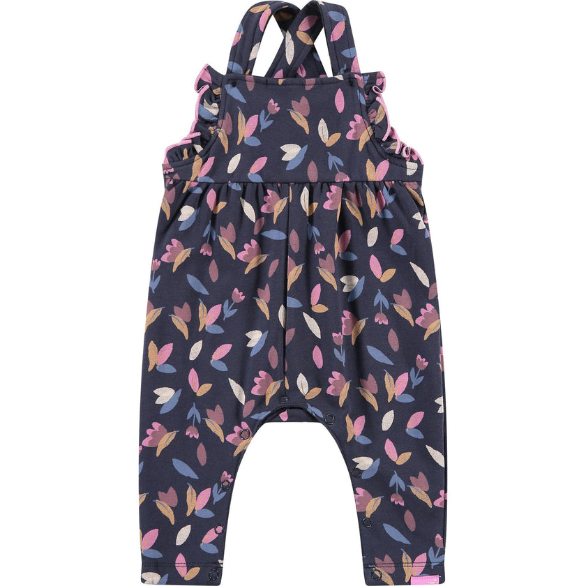 Abstract Floral Print Romper