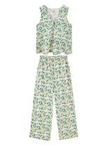 Pajama Pant & Camisole Set in Garden Bird