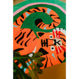 Oval Tiger Area Rug by Lu Yang