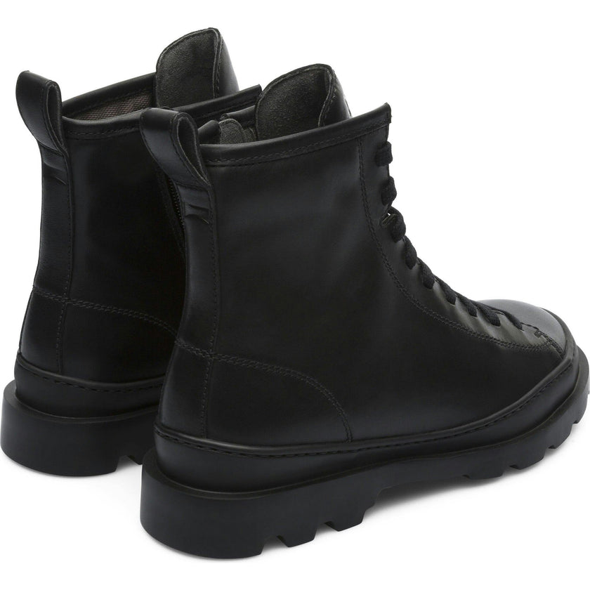 Women's Lace Up Brutus Boot, Black