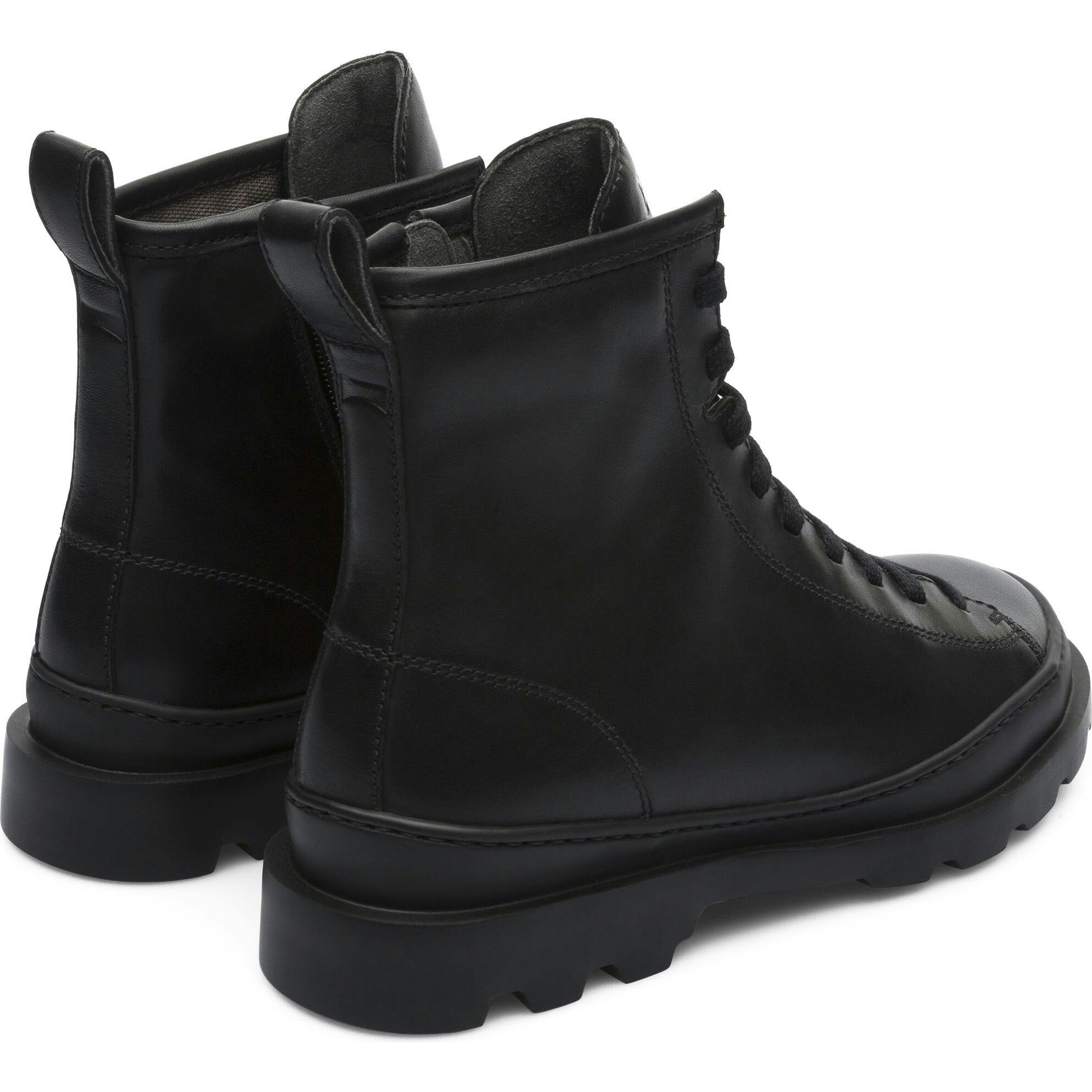 Women's Lace Up Brutus Boot, Black