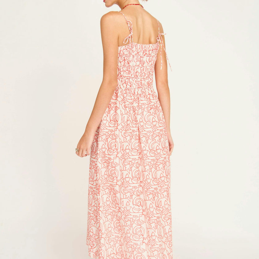 Puglia Dress in Cherry Heka