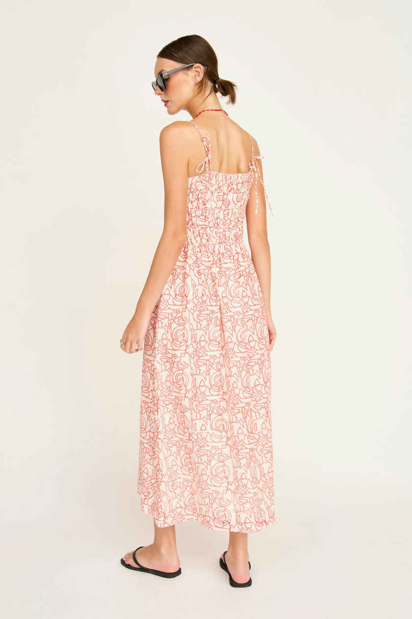 Puglia Dress in Cherry Heka