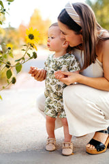 Island Leaf Cotton Stretch Shortall
