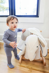 Teddy Wagon Footie and Beanie Set