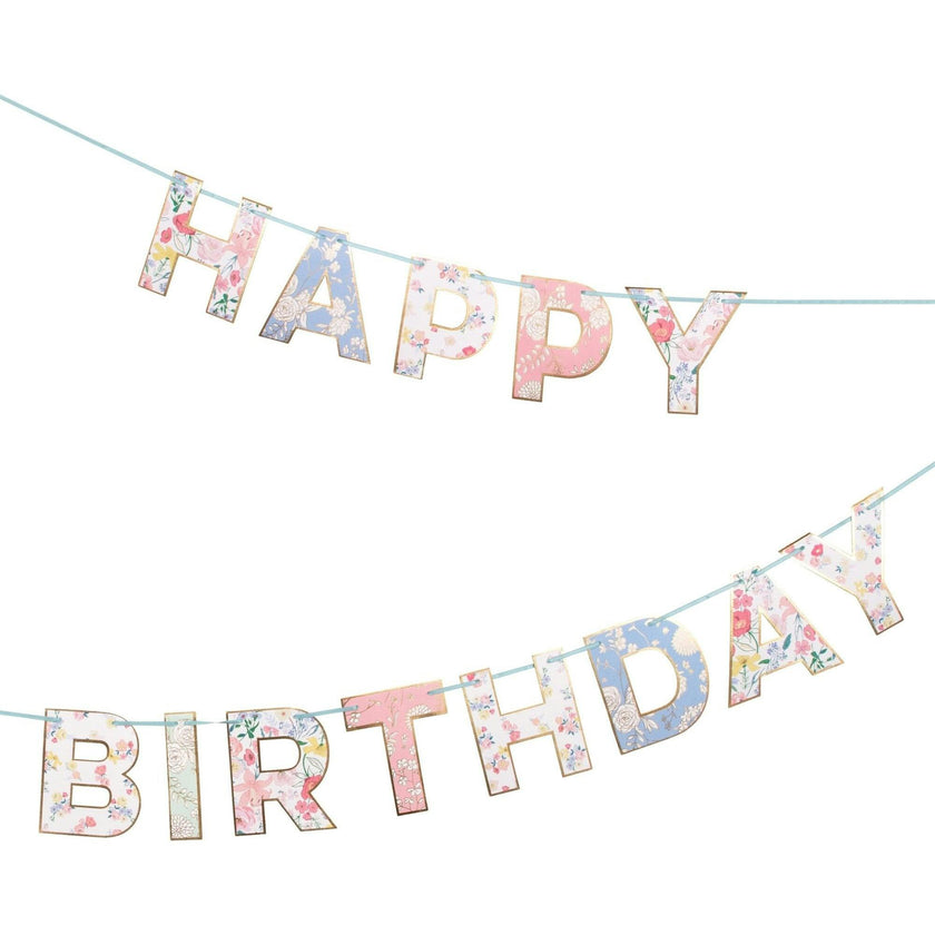 English Garden Birthday Garland