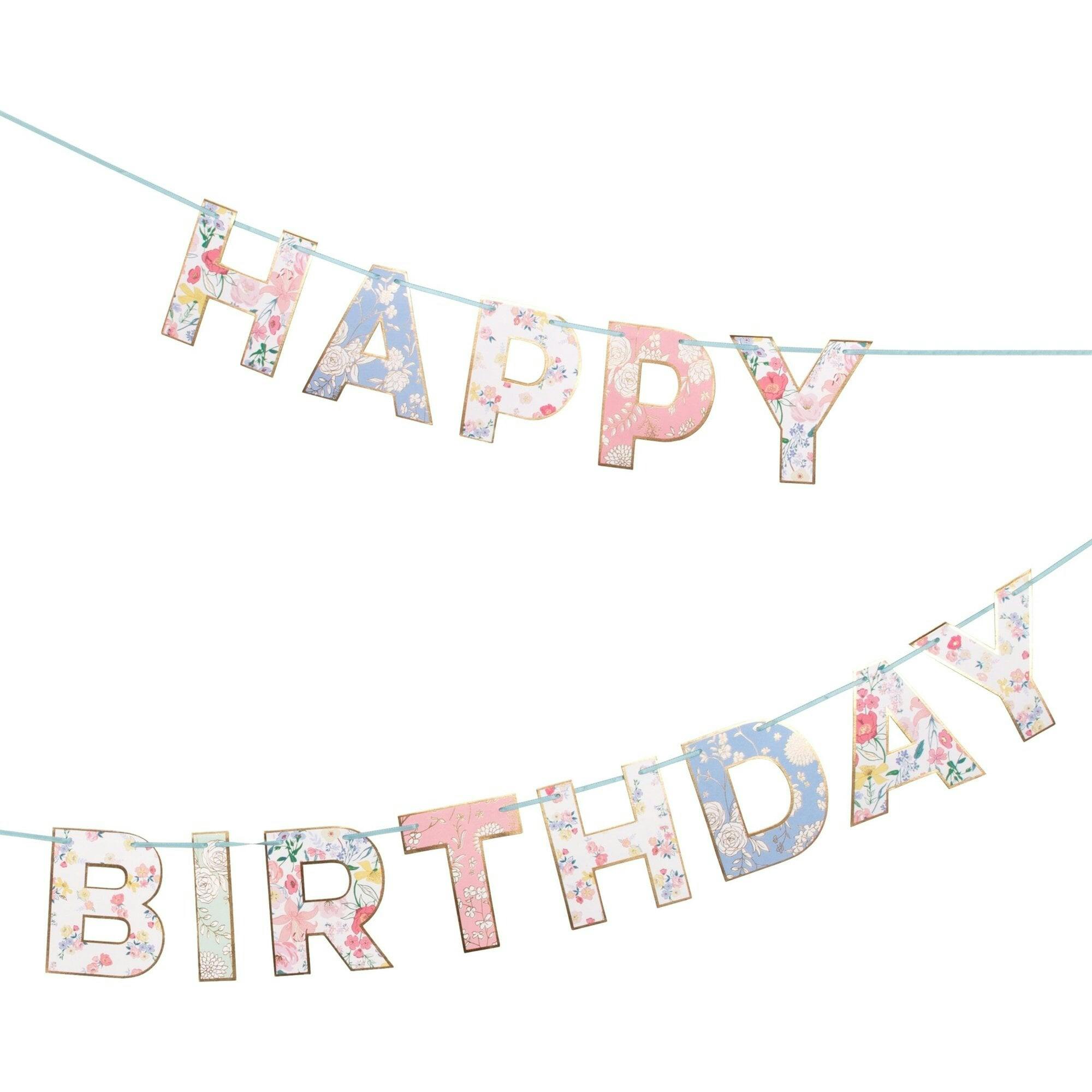 English Garden Birthday Garland