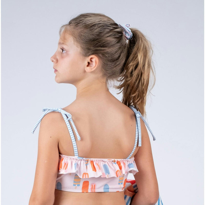 Blue Stripes Scrunchie