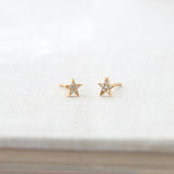 Star Crystal Stud Earrings