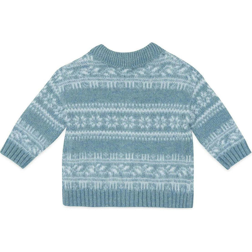 BONTON Lucien Baby Cardigan - Bleu Frost