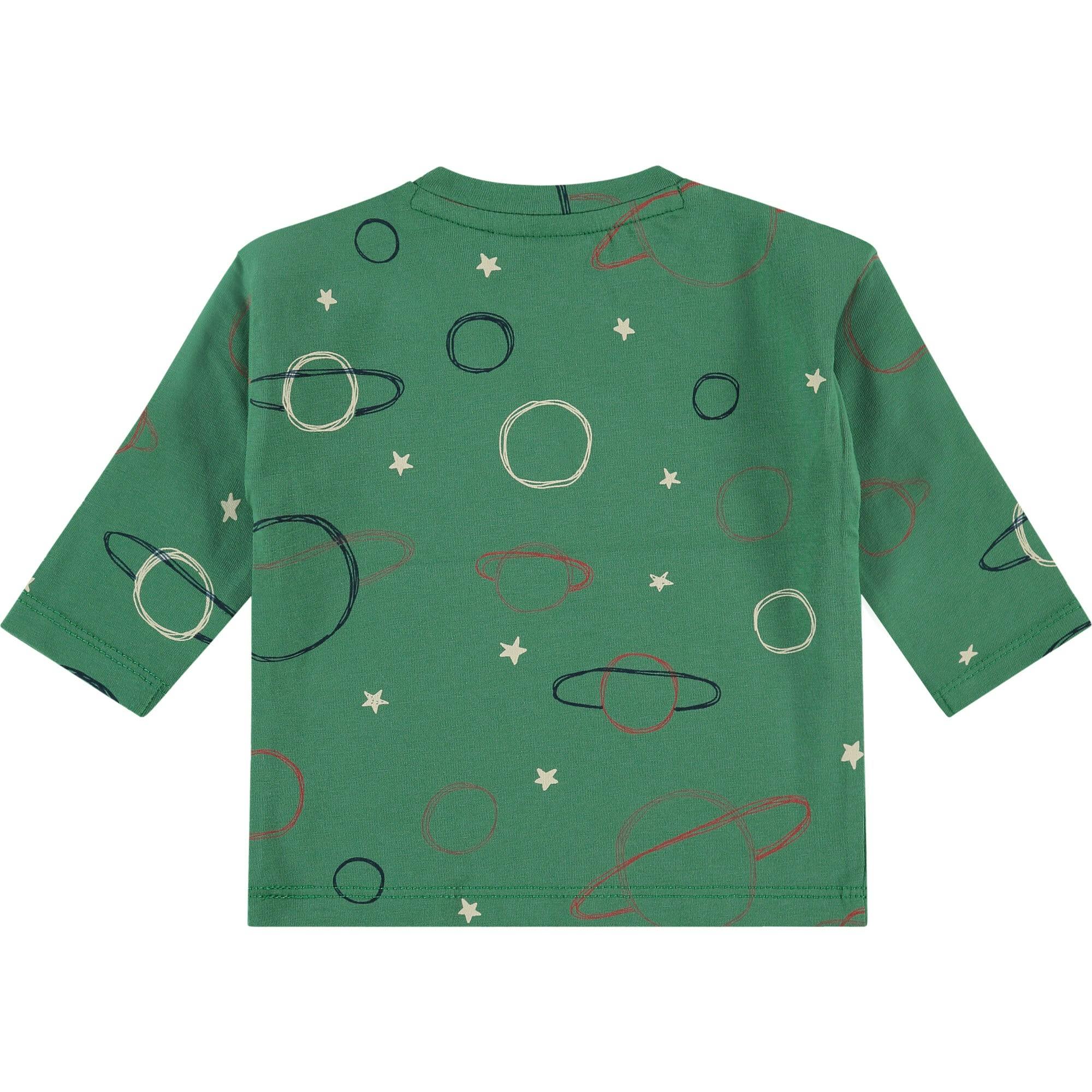 Outer Space Print Long Sleeve T-Shirt