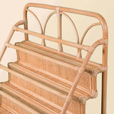 Handcrafted - Elena Kids Montessori Bookshelf (Natural) - Rattan Wicker