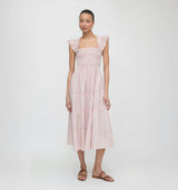 The Ellie Nap Dress - Pink Floral Dot Stripe