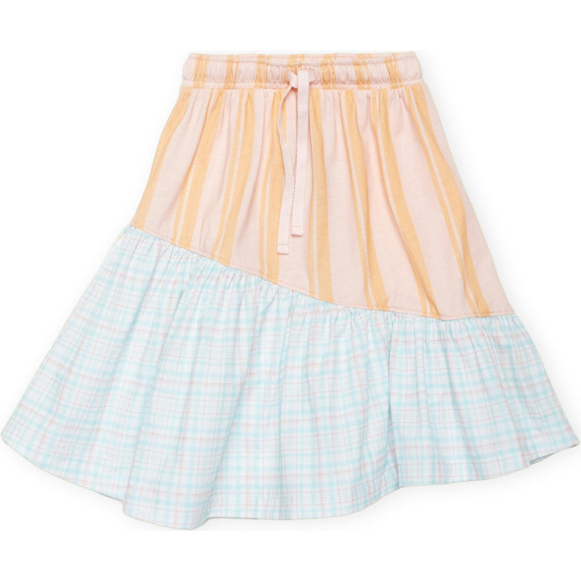 Organic Soccer Skirt in Creamsicle Stripe