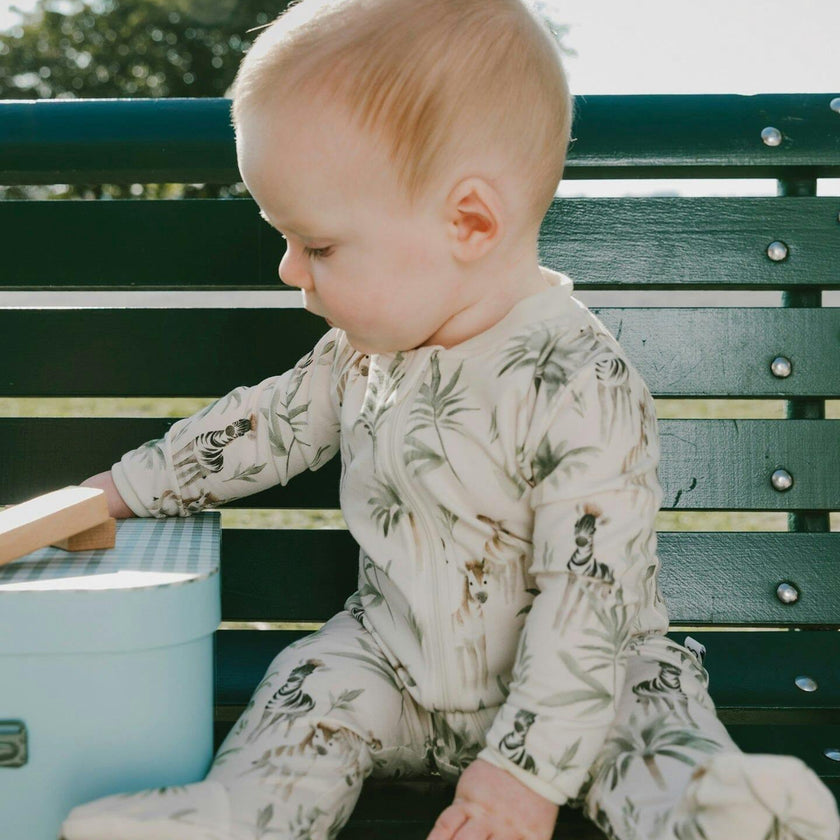 Baby Organic Cotton Jersey One-Piece Pajamas
