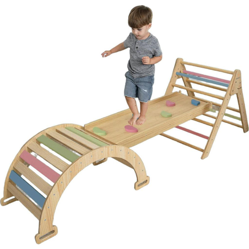 Hazel | Pikler Triangle, Slide & Rocker Set