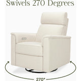 Willa Plus Power Glider Recliner w/ Power Headrest in Performance Ivory Boucle