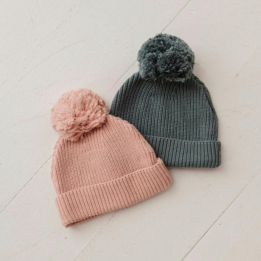 Knit Pom Hat Portabella