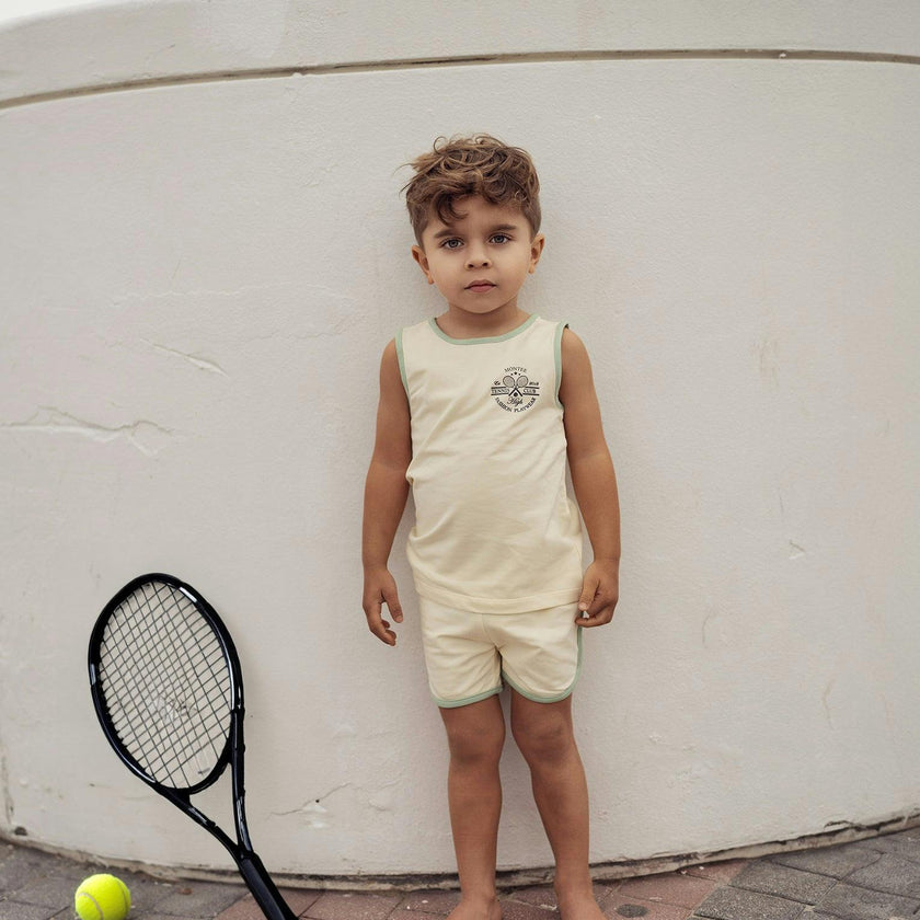Baby Tennis Club Unisex Sleeveless Tee & Short Set