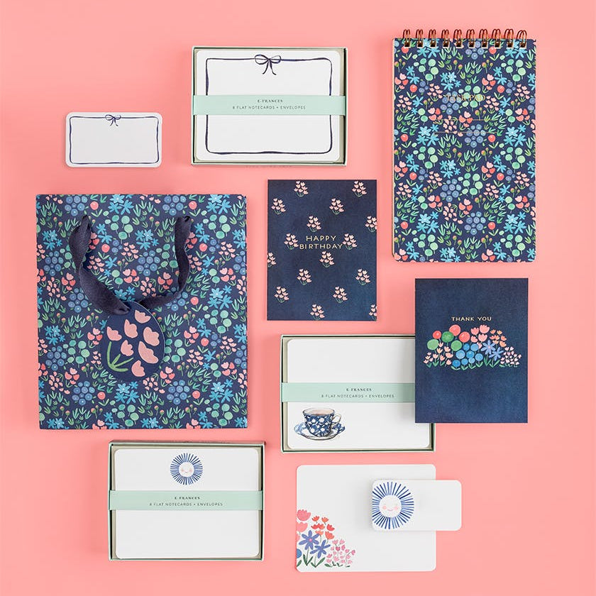 Set of 8 Flat Notecards
