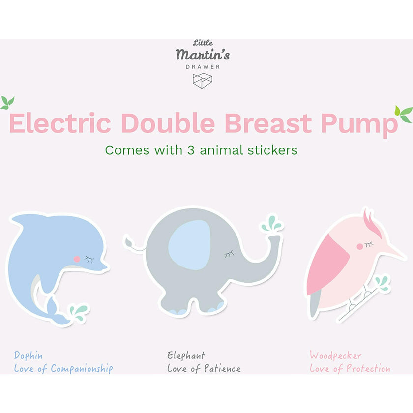 Electric Double Breast Pump: Pink