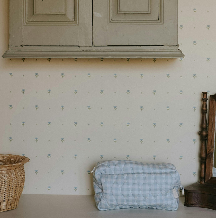 Toiletry Pouch Picnic Gingham Blue