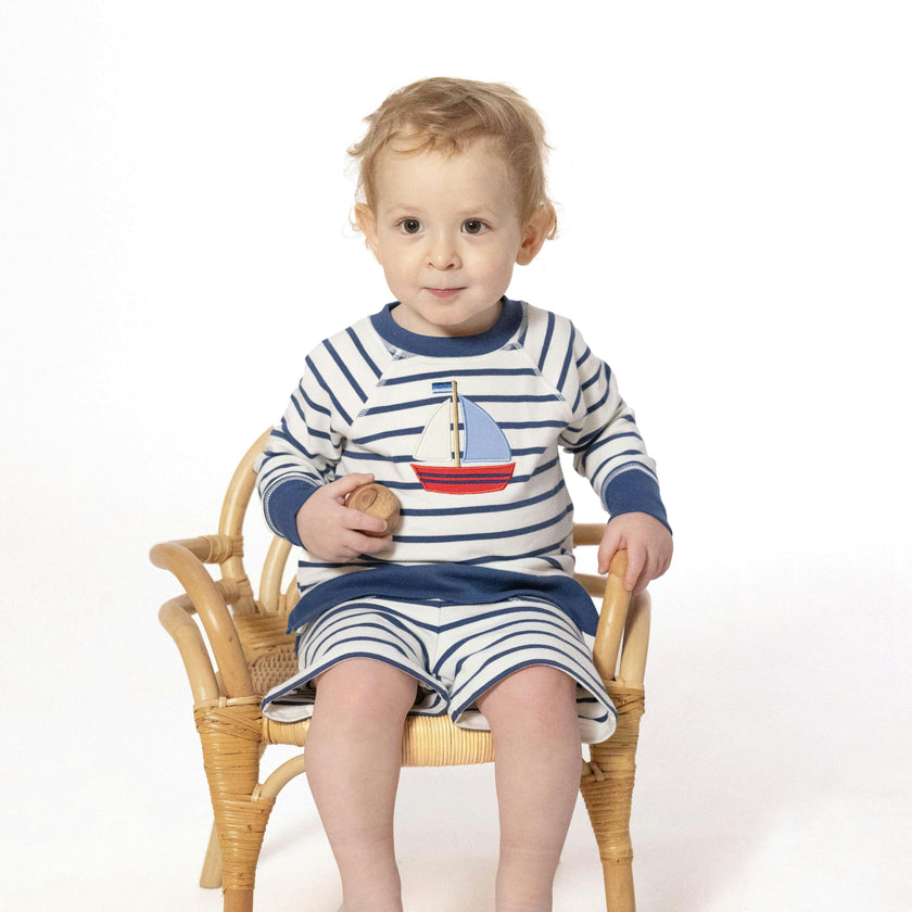 Bubbly Sailboat - Raglan Sweatshirt