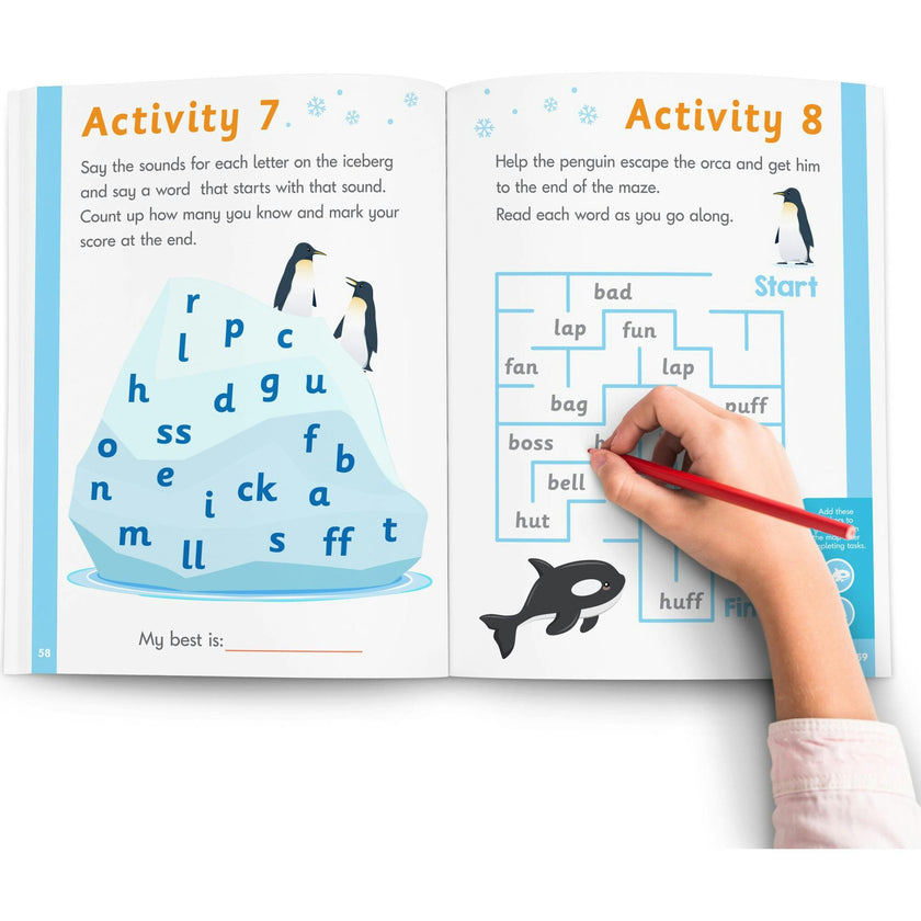 Phase 2 Letter Sounds Educational Learning Workbook
