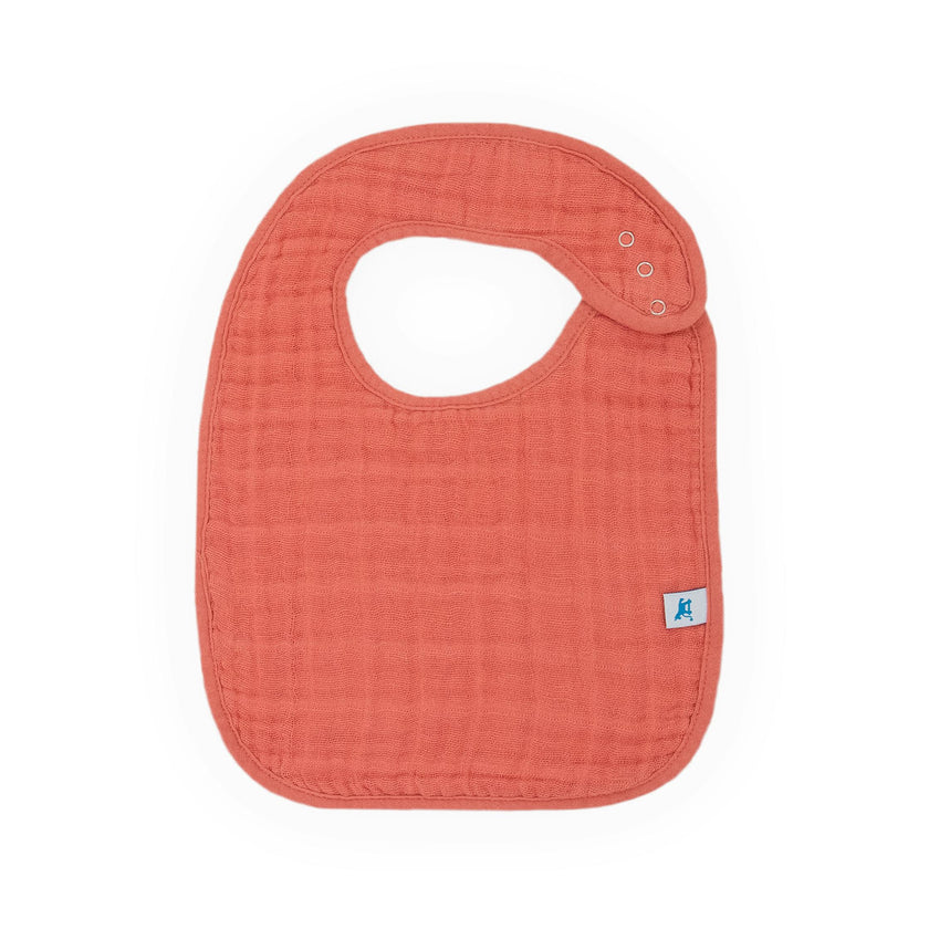 Cotton Muslin Classic Bib 3 Pack - Light Pink