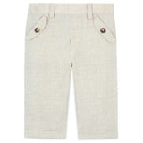 TARTINE ET CHOCOLAT Classic Linen Baby Trousers - Beige