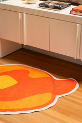 Yellow Irregular Pancake Rug by Becca Franks