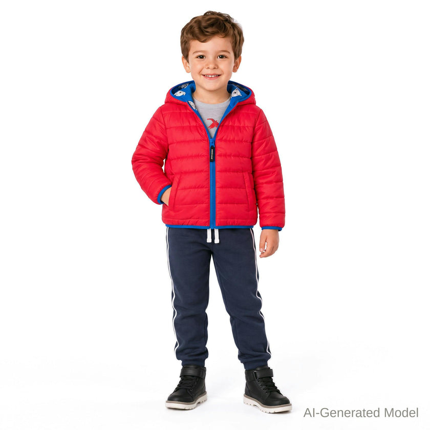 Reversible Color-Changing Puffer Jacket | Dog Print