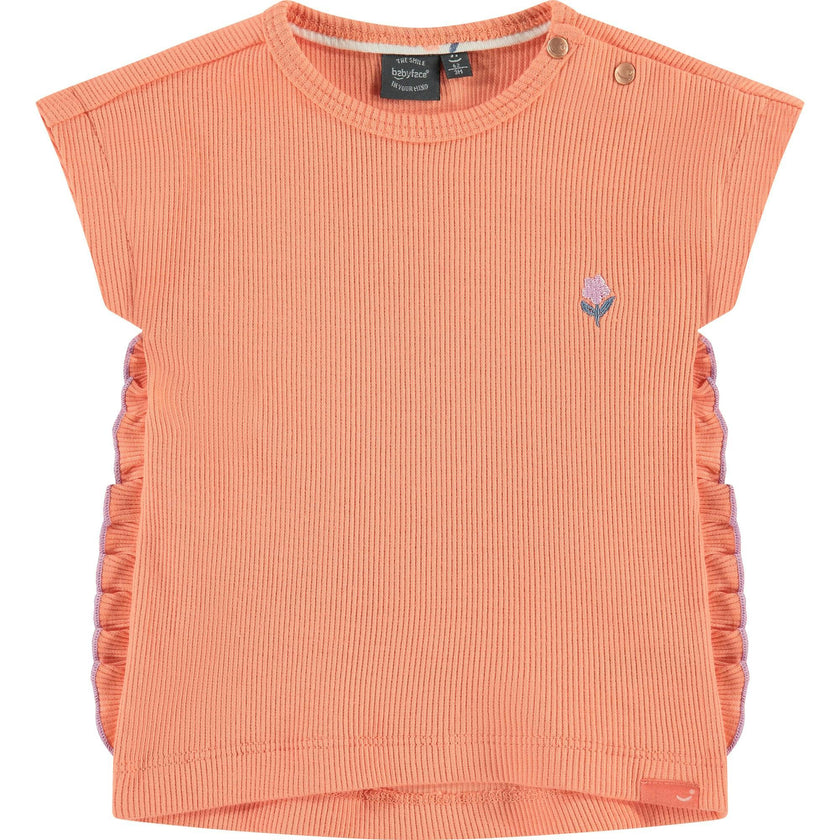 Ribbed Short Sleeve T-Shirt