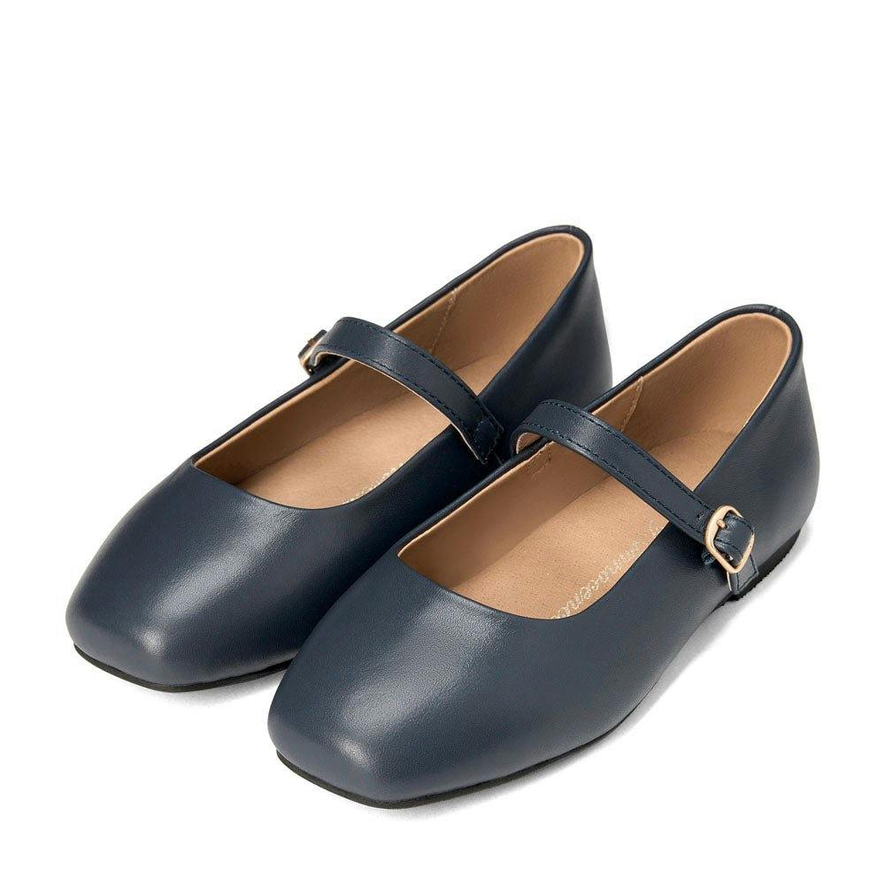 Mandy Rounded Square Toe Mary Jane Ballet Flats