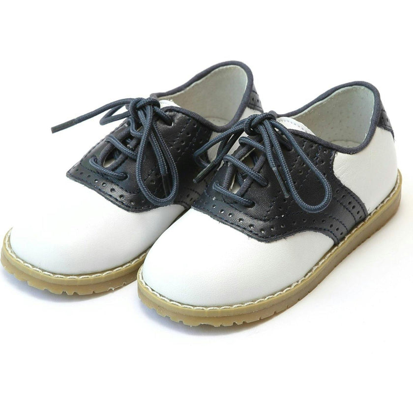 Luke Two Tone Leather Saddle Shoe