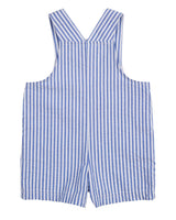 Stripe Seersucker Shortall With Lawn Mower