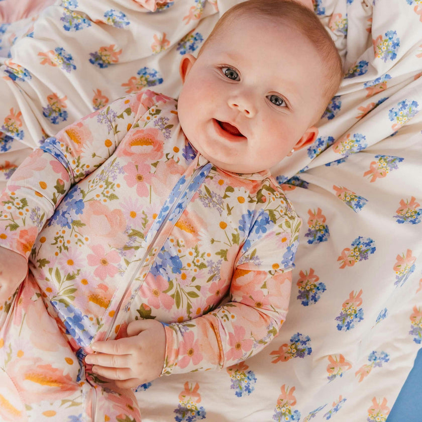 Bamboo Convertible Zip-Up Footie Pajama - Penelope