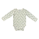 Baby Boy Long Sleeve Bodysuit in Miniature Frogs
