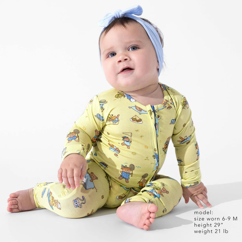 Teddy Picnic Bamboo Convertible Footie