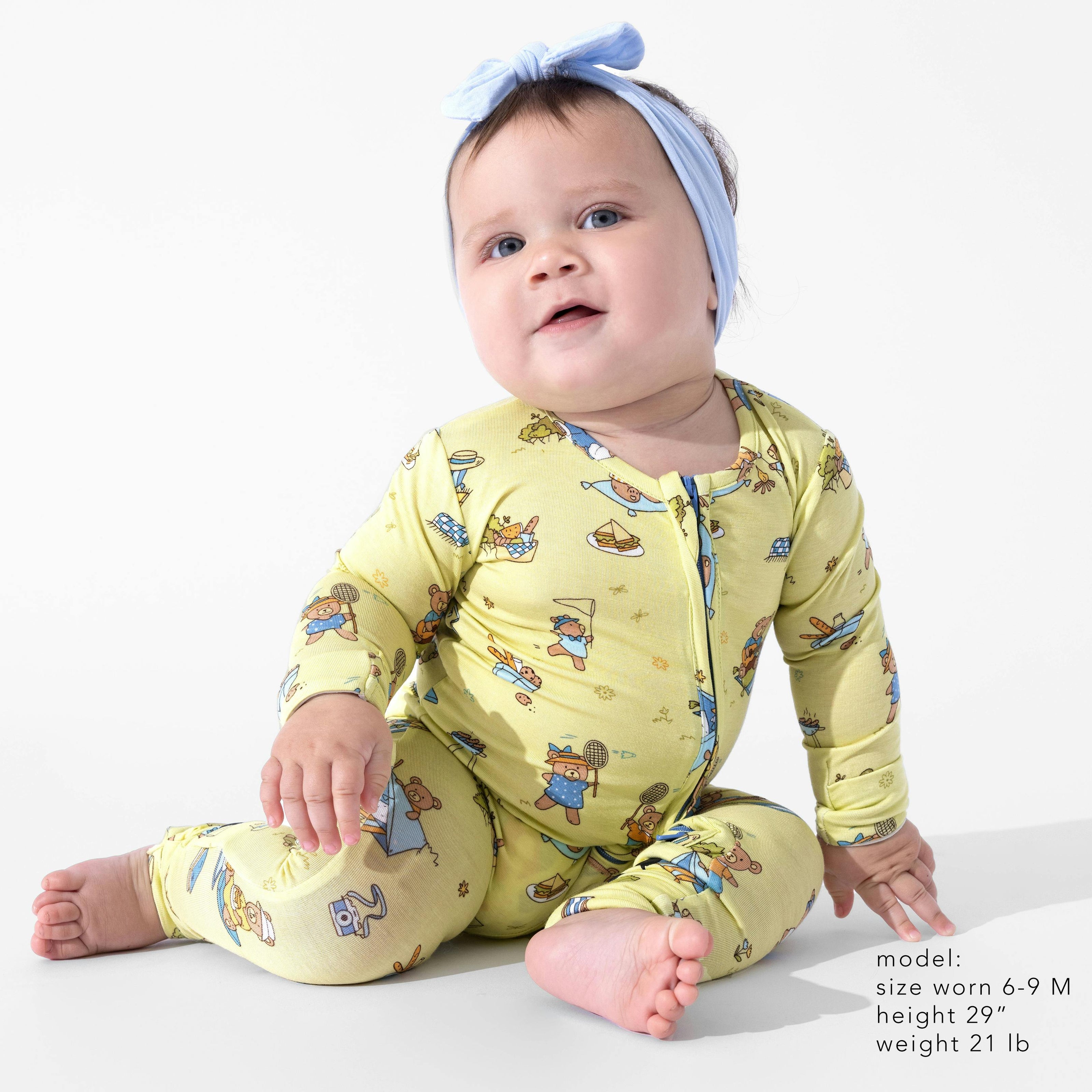 Teddy Picnic Bamboo Convertible Footie