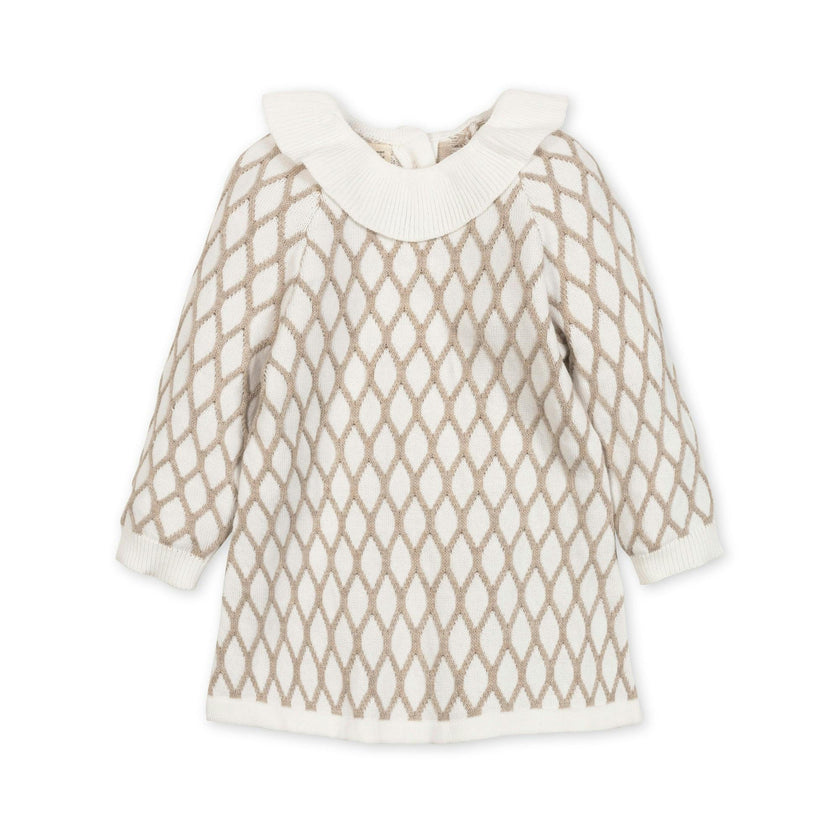 Organic Ruffle Collar Sweater Dress - Baby