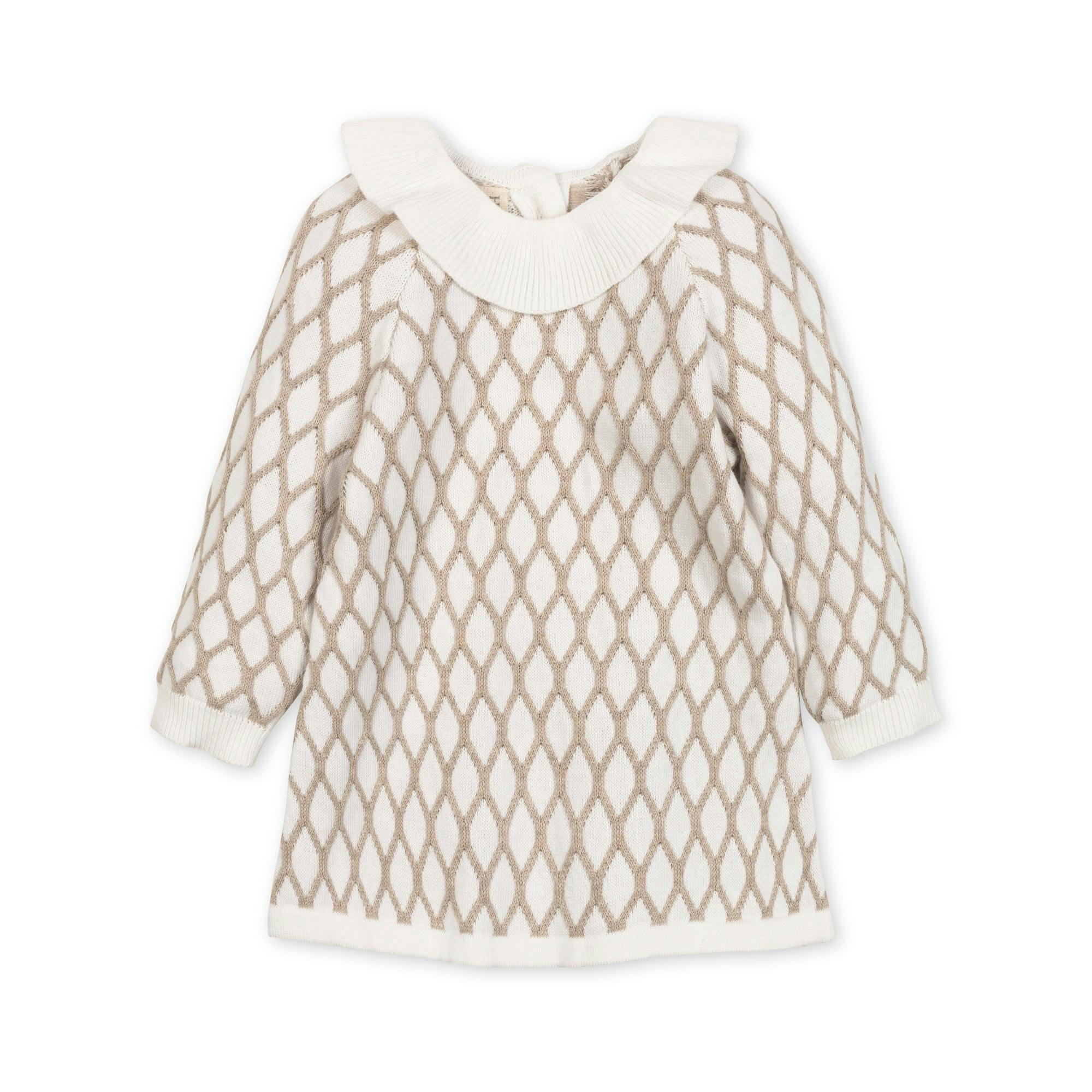 Organic Ruffle Collar Sweater Dress - Baby