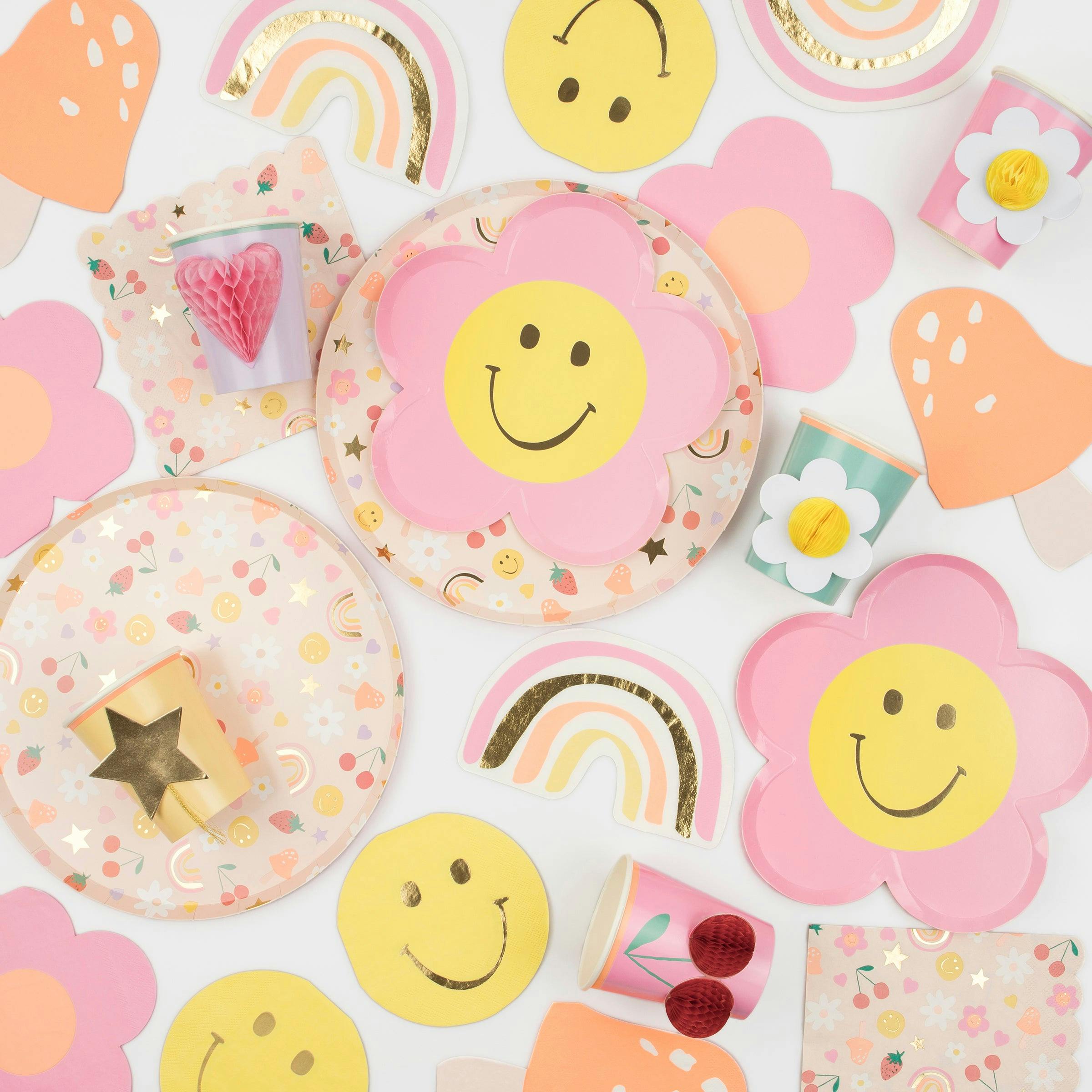 Happy Face Icons Large Napkins