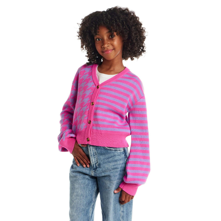 Big Kids Stripe Cardigan