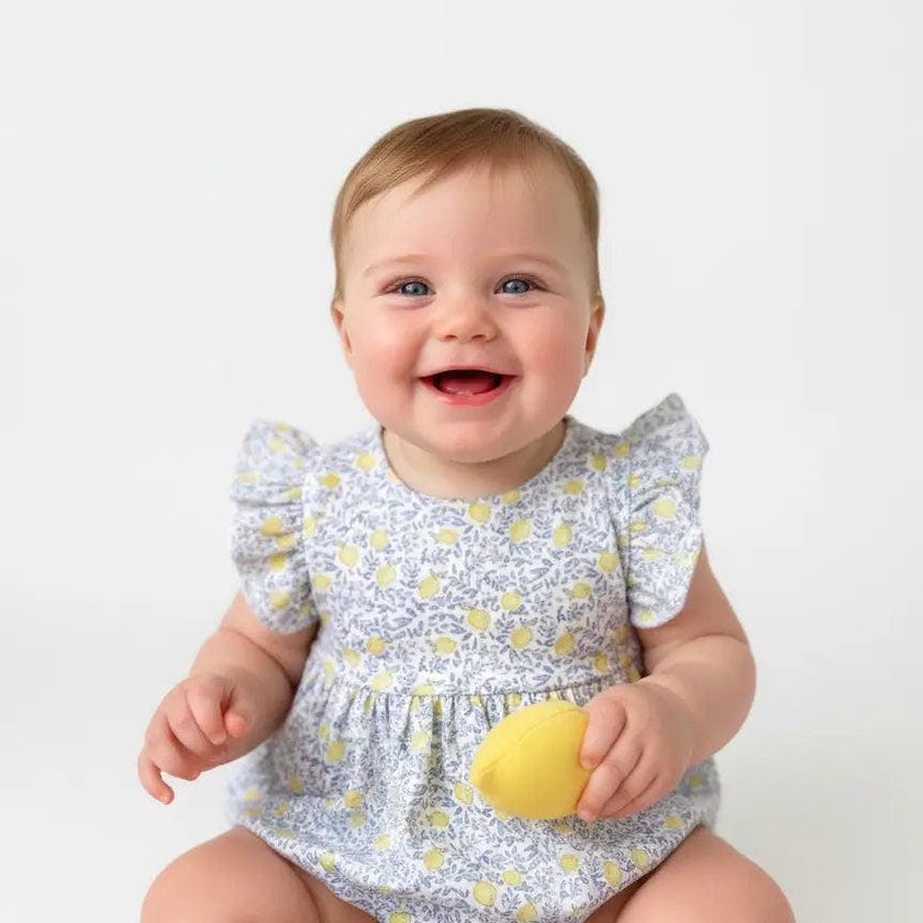 Lemons Pima Cotton Baby Bloomer w/ Cross Straps