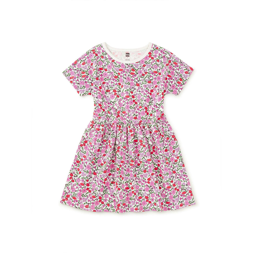 Short Sleeve Twirl Dress, Somerset Meadow