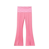 Tween Ponte Hoodie & Flare Leggings Set | Bubblegum Pink