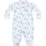 Blue Toile Baby Converter Gown