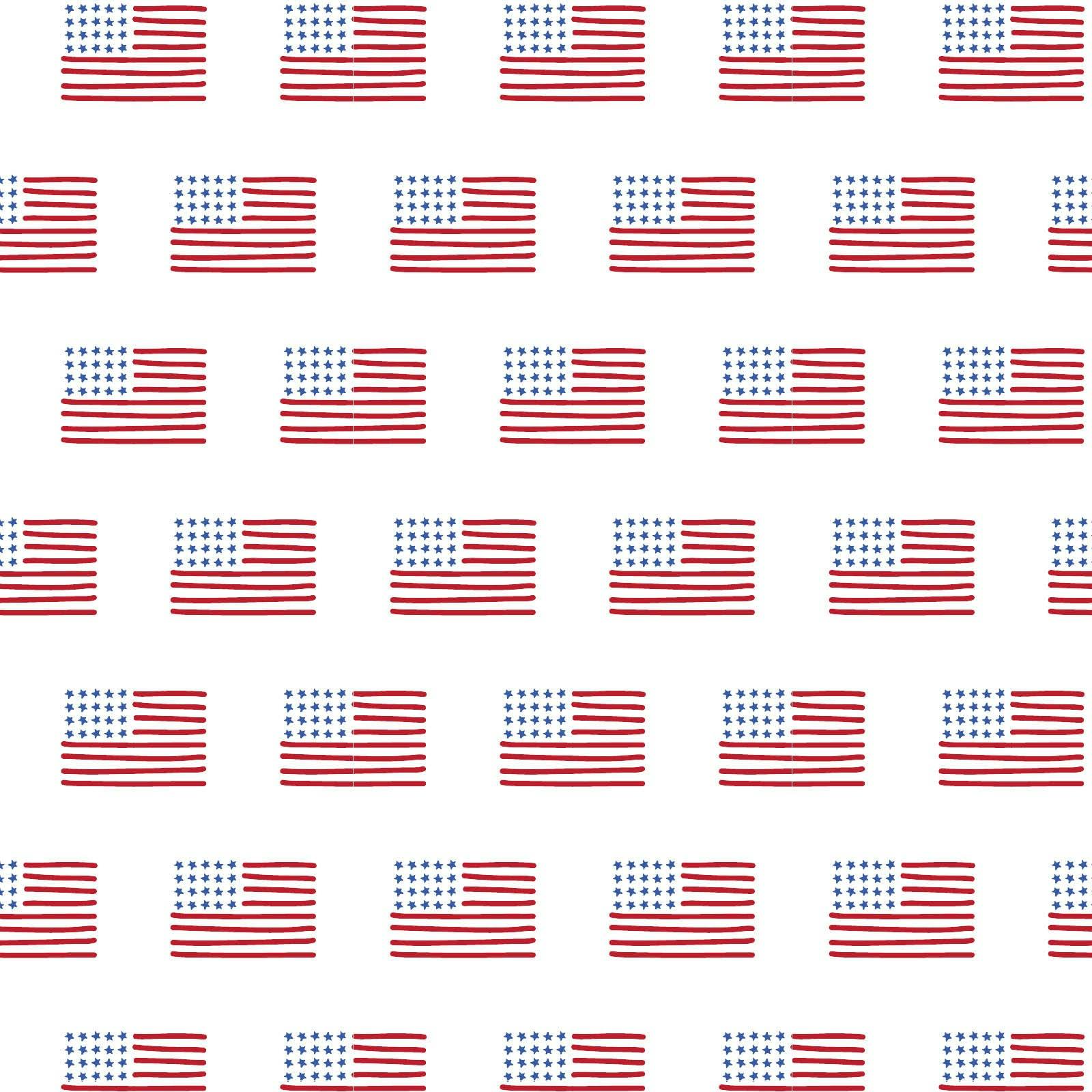 Ella Girls' Short Set American Flag
